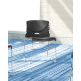 Fabric Seat and Back Stack Chair
