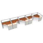 Workstation Panel System 1x5 Configuration