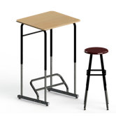 Stand-Biased Height Adjustable Classroom Desk (5th Grade - Higher Ed.)