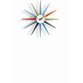 Quick Ship! Nelson Sunburst Wall Clock in Multicolour