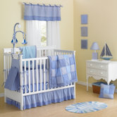 Sailing Days Quintessential cotton shirting plaid 10 Pieces Crib set