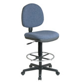 Height Adjustable Drafting Chair with Lumbar Support