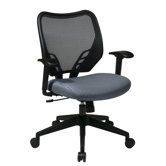 Space Seating VeraFlex Seat and Dark AirGrid Managerial Chair