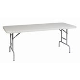 6' Height Adjustable Resin Multi Purpose Table