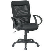 High-Back Mesh Office Chair with Loop Arms