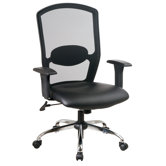 Screen Mid-Back Office Chair with Arms