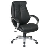 Work Smart High-Back Executive Padded Chair with Arms