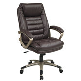 25" Back Leather Executive Chair