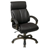 25.25" Back Leather Executive Chair