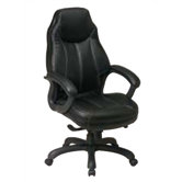 High Black Leather Deluxe Oversized Executive Chair