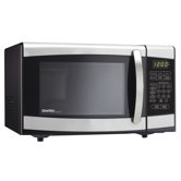 0.7 Cu.Ft. 700 Watts Microwave in Black with Stainless Steel