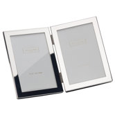 Double Photo Frame Silver Plate Frame