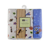 Just Born Receiving Flannel Blanket (Set of 4)