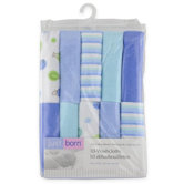 Just Born Knit Terry Washcloth Set (Set of 10)