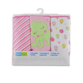 Just Born Knit Terry Hooded Towel (Set of 3)