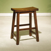 Honey Brown 24" Saddleseat Counter Stool