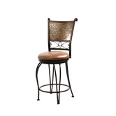Cafe Stamped Back Counter Stool in Distressed Bronze