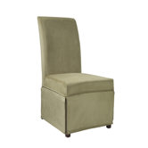 Velvet Skirted Slip Cover