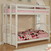 May Twin over Twin/Full Bunk Bed with Built-In Ladder