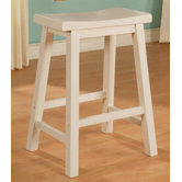 Color Story 24" Pure White Counter Stool