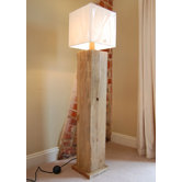 Reclaimed Wood Floor Lamp