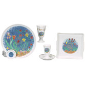 Spring Themed Porcelain Seder Set