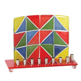 Fused Glass Menorah