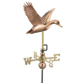 Flying Duck Weathervane with Garden Pole