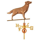 Full Size Weathervane Golden Retriever in Polished