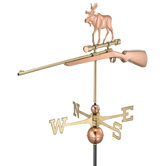 Moose and Rifle Weathervane