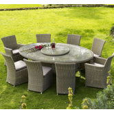 Sahara Woven Elliptical Table