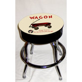 Busted Knuckle Garage Kid's Swivel Red Wagon Stool