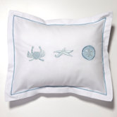 Crab, Starfish, Sand Dollar Boudoir Pillow Cover