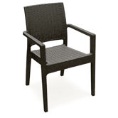 Ibiza Wickerlook Dining Arm Chair (Set of Two)