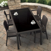Wickerlook 5 Piece Dining Set