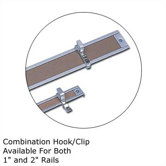 .5Map Rail Accessories - Combination Hook/Clip (Qty. 4)