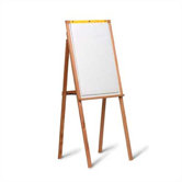 5Solid Oak Presentation Easel with Flip Chart