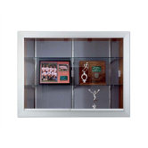 Series 70 Recessed Hinged Glass Door Trophy Cases - Plas-Cork (Without Lighting)