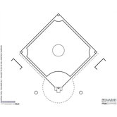 Magnetic Dry-Erase Coaching Aides Mat - Baseball
