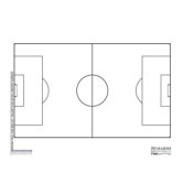 Magnetic Dry-Erase Coaching Aides Mat - Soccer