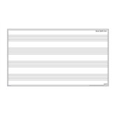 Magnetic Dry-Erase Teaching Aides Mat - Music Staff 40"H x 40"W x .1"D