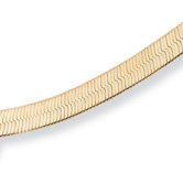 18" Gold Plated Superflex Herringbone Necklace