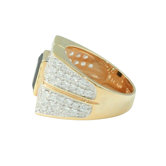 Men's Sapphire and Cubic Zirconia Ring