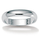 Silver Wedding Band Ring