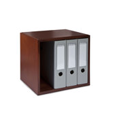 Stack and Style Wooden Desktop Cube with Optional Shelves