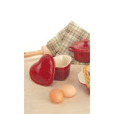 Sorrento Ruby Heart Shaped Ramekin with Lid