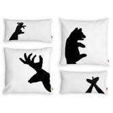 Shadow Puppets Graphic Pillows (Set of 4)
