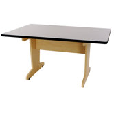 Art Table with Melamine Base