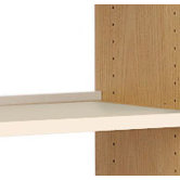 Flat Shelf with Deflecta-Stop