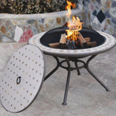 Milano Marble Table with Firepit